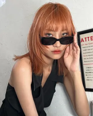 ロング カラー 🇨🇳ワンホンヘア 下田鉄也のヘアスタイル