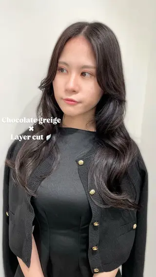 ロング Rina🪄 韓国風レイヤーcutのヘアスタイル