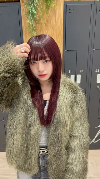 セミロング i.osaka所属・たつ/レイヤーカット 顔周り/髪質改善のヘアスタイル