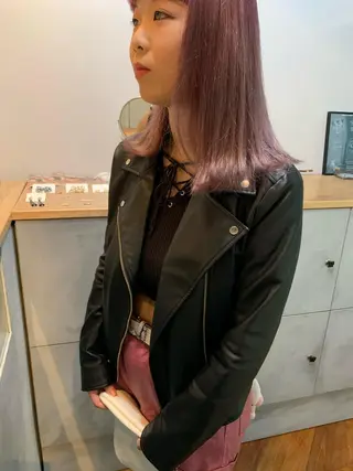 セミロング カラー 🍃柔らかヘアー田中 瑞希🍃のヘアスタイル