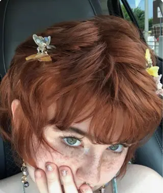 ミディアム カラー タマキ/似合わせ カット/Wカラーのヘアスタイル