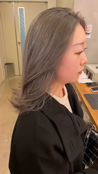 カラー 🍃marina🍃 韓国ヘア/Aujuaのヘアスタイル