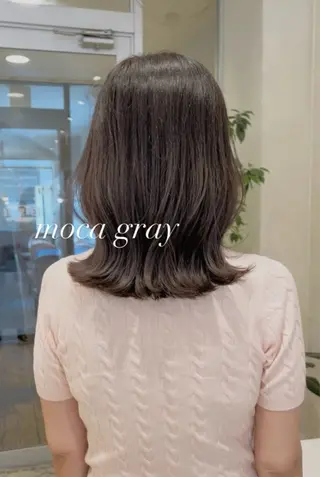 セミロング カラー nakahara madokaのヘアスタイル