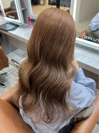 ロング Dope LIT所属・LA KUのヘアスタイル