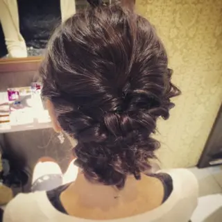セミロング ロング ヘアアレンジ kazufumi ..のヘアスタイル