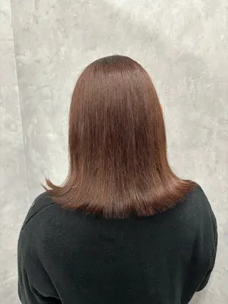 ミディアム NUMBER 天王寺YUYAのヘアスタイル