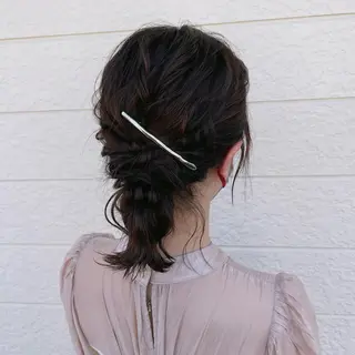 ミディアム カラー ヘアアレンジ 小原 慧美のヘアスタイル