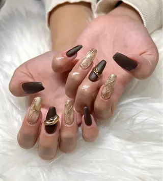 ネイル CHARME 🤎〔RINA〕のネイルデザイン