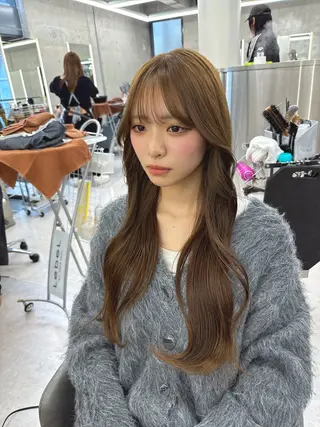 ロング エクステ×レイヤー 黎也のヘアスタイル