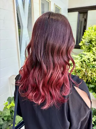 ロング 内田 遥香のヘアスタイル