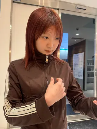 ミディアム カラー sabo ladies salon所属・ヨシカ/透明感カラー 酸性ストレートのヘアスタイル