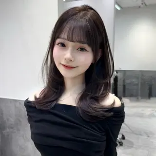 セミロング カラー GO TODAY 原宿Verno店所属・韓国系支持率No.1 レイヤー特化/きょうのヘアスタイル