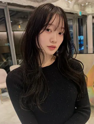 ロング カラー レイヤー/ベージュ /🪽山本唯我のヘアスタイル