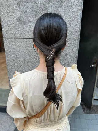 ロング ヘアアレンジ ノイシキ サキのヘアスタイル