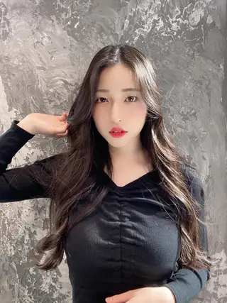 ロング カラー パーマ ヘアアレンジ メンズ キッズ ネイル マツエク・マツパ 韓国/トレンド レイヤー【101】のヘアスタイル