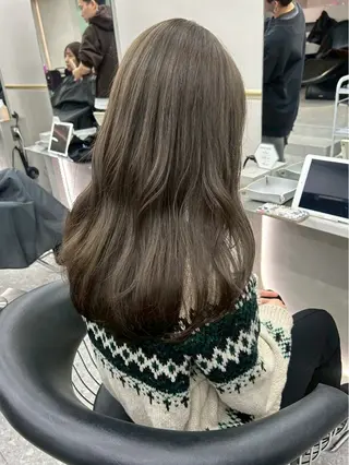 ロング カラー 🎀大川 錬🎀 ブリーチなしWカラーのヘアスタイル