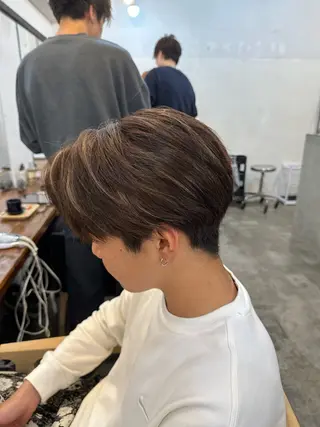 ショート カラー メンズ 横浜/ボブ/ ショート/はやとのヘアスタイル