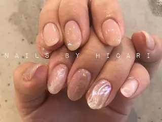 ショート カラー ネイル マツエク・マツパ illum hicariのネイルデザイン