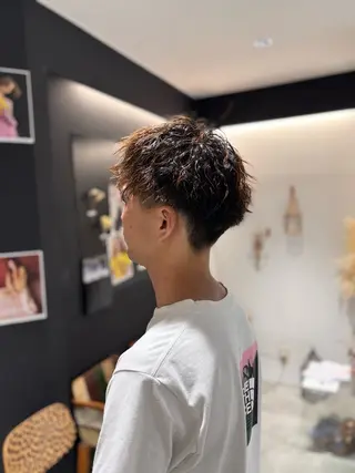 パーマ メンズ 菅原 佑月のヘアスタイル