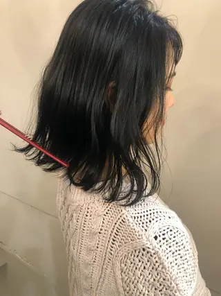 ミディアム カラー ショートボブ💗 ヤマネシオリのヘアスタイル