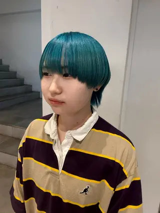 ショート カラー ハイトーン/デザイン 🪐·˚⌖MIHOのヘアスタイル