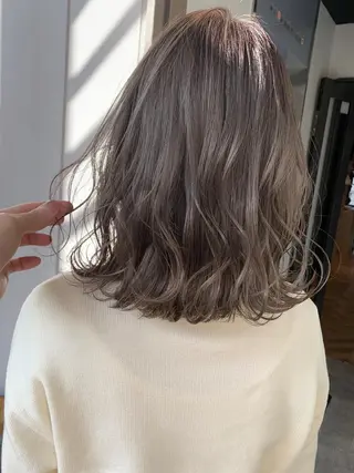 ミディアム カラー 髪質改善will hairdesignのヘアスタイル
