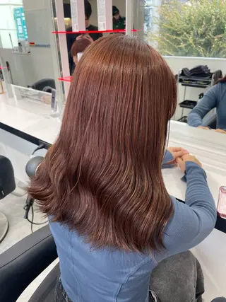 ロング カラー エフェクトブリーチ／ レイヤーカット／翔のヘアスタイル