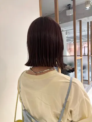 ミディアム カラー mei｜顔まわり ×透明感カラーのヘアスタイル