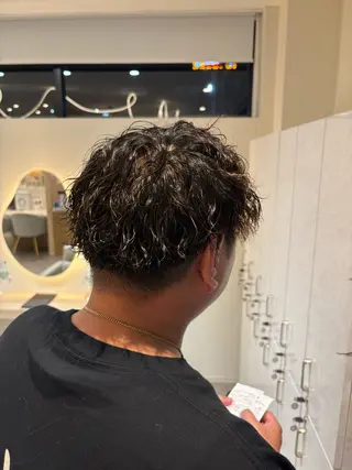 パーマ メンズ レイヤー/透明感/髪 質改善/メンズ/佐藤のヘアスタイル