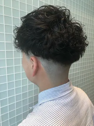 パーマ メンズ 佐伯 凌太郎のヘアスタイル