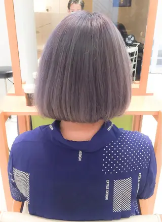 ショート カラー モテ髪透明感❤️ デイズヘアカラーのヘアスタイル