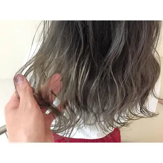 ロング カラー 加藤 利基のヘアスタイル
