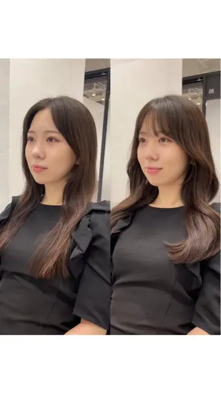 ロング カラー ヘアアレンジ DX SHARE SALON 原宿店所属・レイヤーカット/ 田中 しょうのヘアスタイル