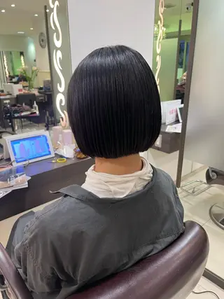 ショート ぷつっとボブ/ちゅる ピンク/mika☆のヘアスタイル