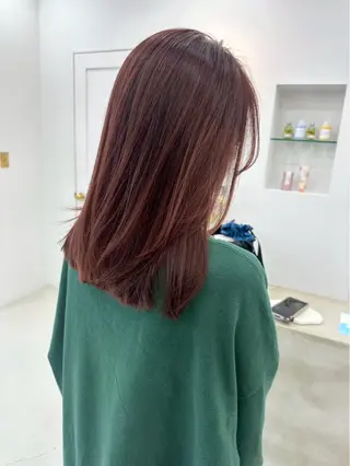 ミディアム カラー aina🐱 カラー/ストレートのヘアスタイル