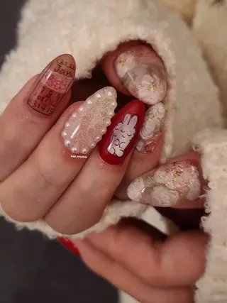 ネイル 3dパーツ/流行り 👧shushu❤️のネイルデザイン