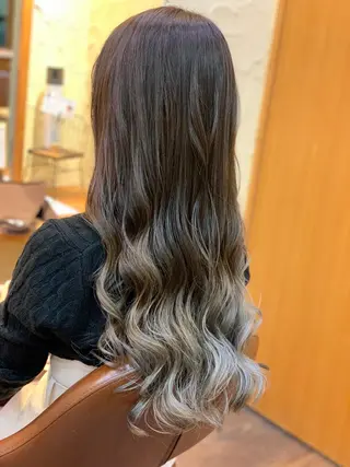 ロング カラー 髪質改善 艶髪🔵ﾌｾﾅｵﾔのヘアスタイル