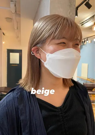 ミディアム カラー パーマ ヘアアレンジ ネイル マツエク・マツパ Miku /ブリーチ/ボブのヘアスタイル