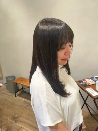 セミロング カラー CANAAN hair salon 表参道店所属・🌿‬ナチュラルヘア /パーマ/蒼真🍃のヘアスタイル