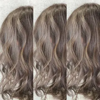 セミロング カラー 福森 みずきのヘアスタイル