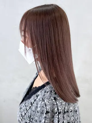 ミディアム カラー パーマ ヘアアレンジ ITbyALBUM 中野店のヘアスタイル