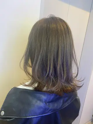 ミディアム カラー scene.池袋所属・scene. haraのヘアスタイル