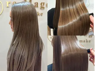 ロング カラー ヘアアレンジ キッズ 横浜関内髪質改善 re:Magoのヘアスタイル