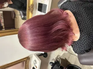 ミディアム カラー ヘアアレンジ 🦄🫧‪透明感 絹髪特化🫧🍓のヘアスタイル