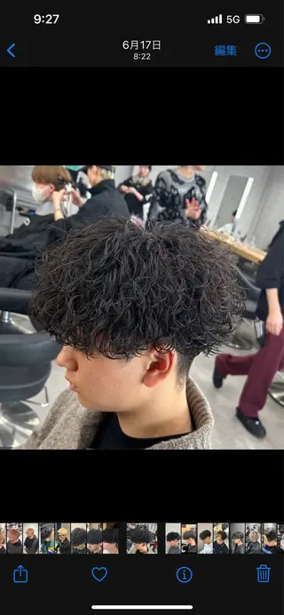 ショート パーマ メンズ 🖤Ayumi🖤 メンズ特化❤️‍🔥のヘアスタイル