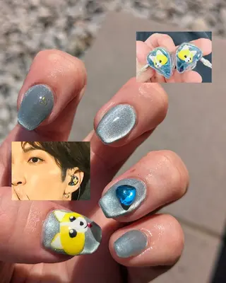 ネイル La Belle Vie所属・imaichise 🧡💜推しネイルのネイルデザイン