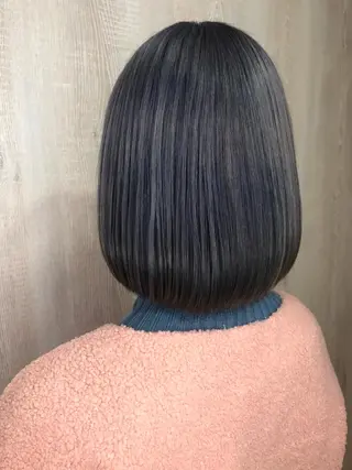 ミディアム カラー 髪質改善×METEO 店長 貞松直也のヘアスタイル