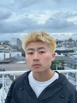 メンズ カズキ🌼曲がる縮毛 /くせ毛パーマのヘアスタイル