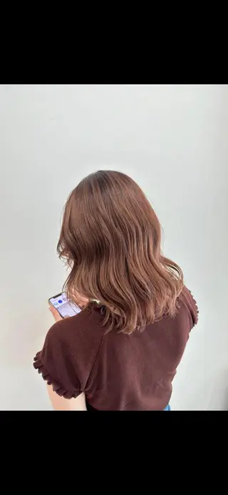 ミディアム カラー ヘアアレンジ ブリーチなし/レイヤ ー特化🌈Tommyのヘアスタイル