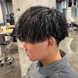 ショート カラー パーマ ヘアアレンジ メンズ キッズ 🔷横浜1のパーマ 職人🔷将太郎のヘアスタイル